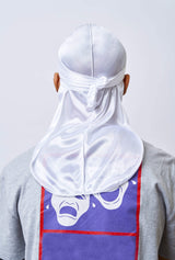 White Silk Durag - Darko Beauty