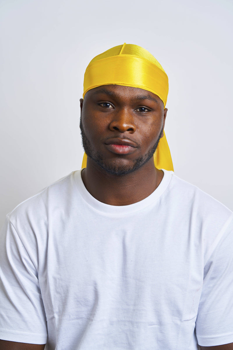 Yellow Silk Durag - Darko Beauty