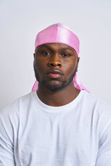 Pink Silk Durag - Darko Beauty