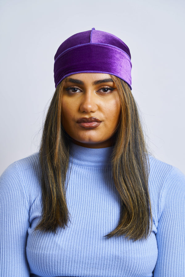 Purple Velvet Durag - Darko Beauty