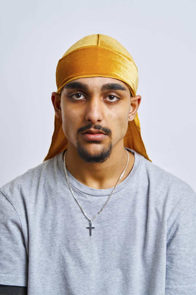 Gold Velvet Durag - Darko Beauty