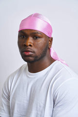 Pink Silk Durag - Darko Beauty
