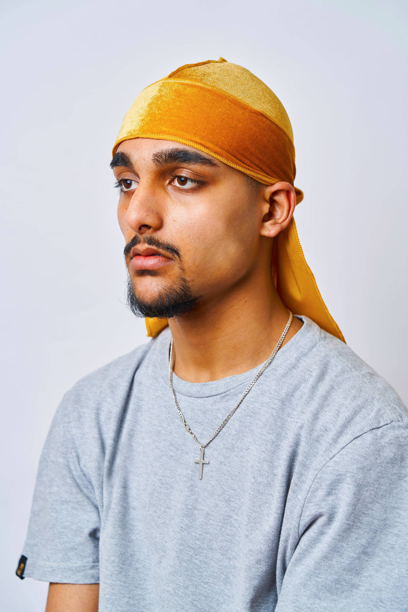 Gold Velvet Durag - Darko Beauty
