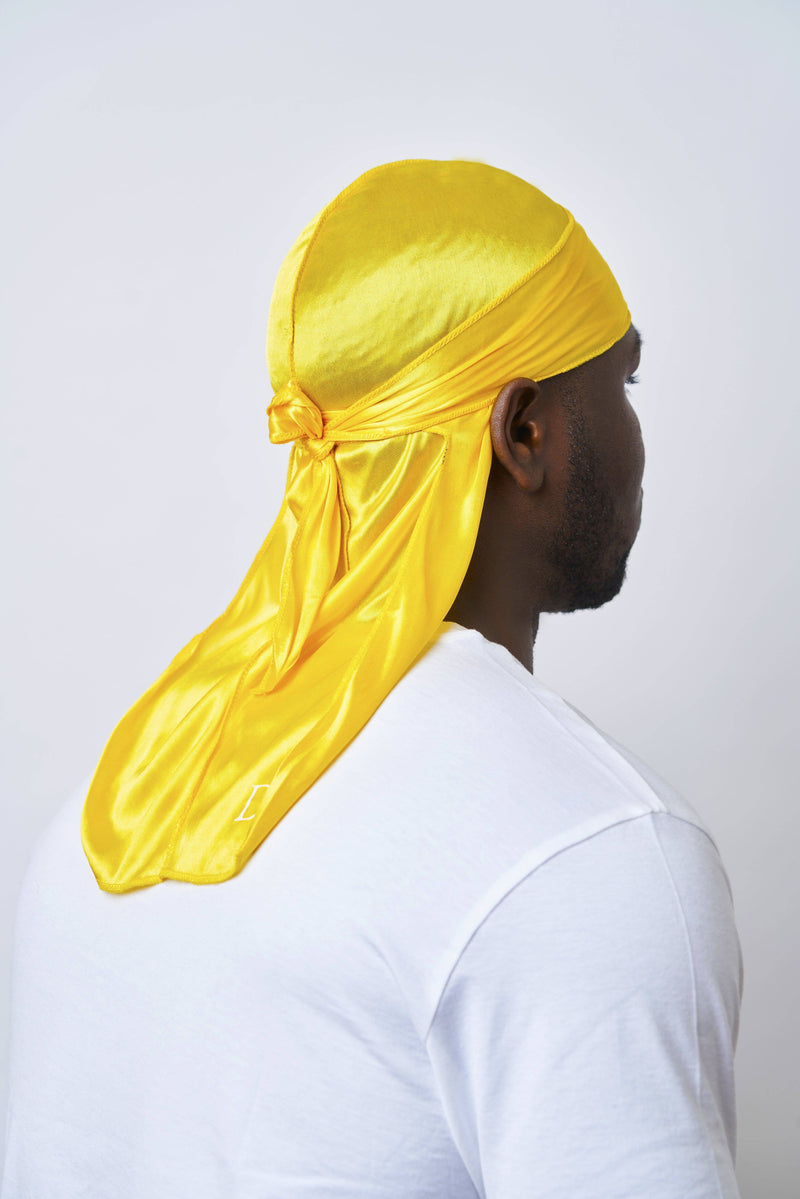 Yellow Silk Durag - Darko Beauty