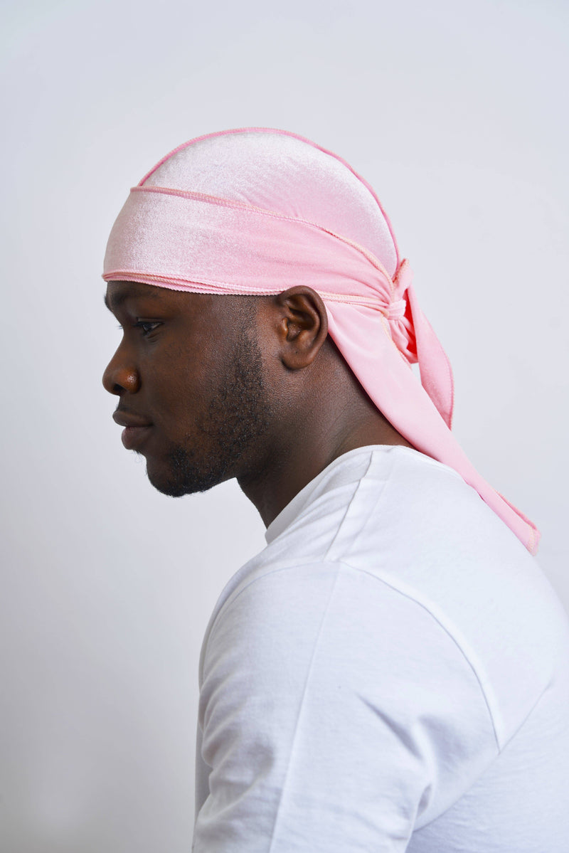 Pink Velvet Durag - Darko Beauty