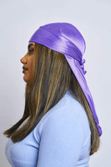 Purple Silk Durag - Darko Beauty