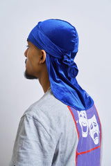 Royal Blue Velvet Durag - Darko Beauty