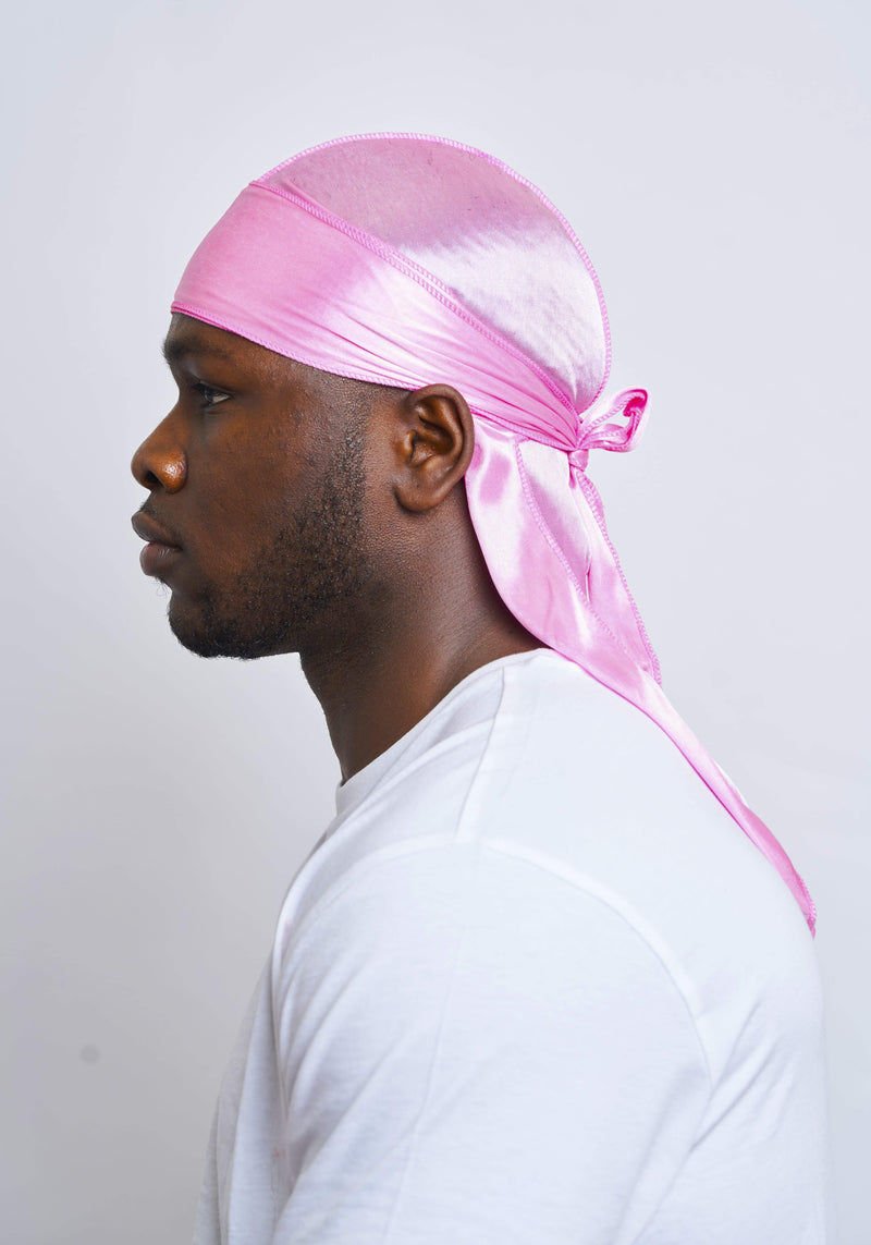 Pink Silk Durag - Darko Beauty