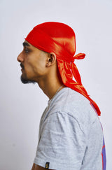 Red SIlk Durag - Darko Beauty