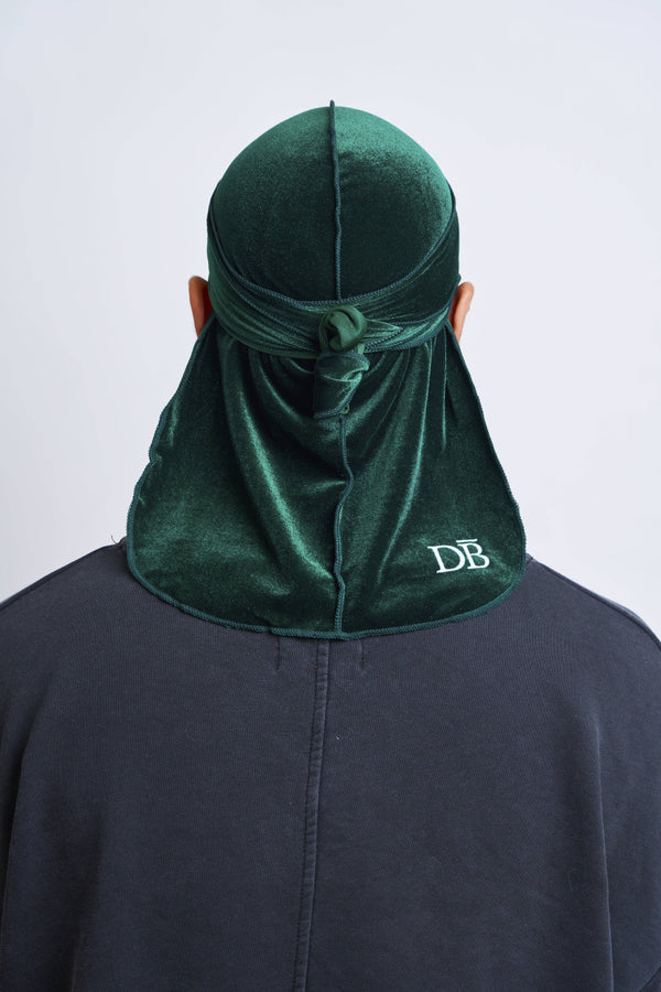 Green Velvet Durag - Darko Beauty