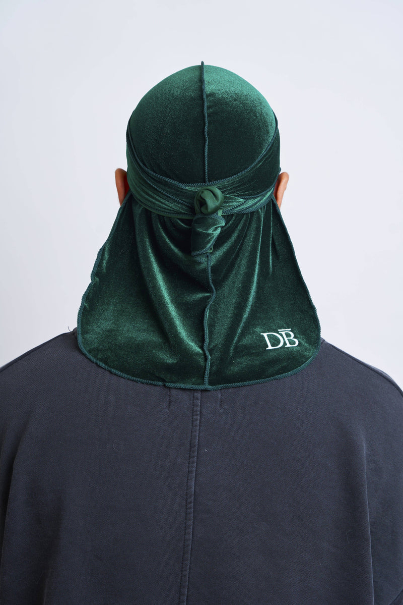 Green Velvet Durag - Darko Beauty