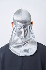 Silver Silk Durag - Darko Beauty