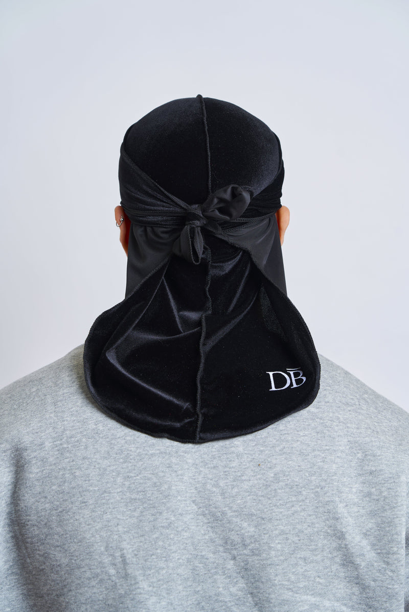 Black Velvet Durag - Darko Beauty