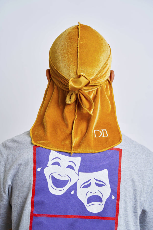 Gold Velvet Durag - Darko Beauty