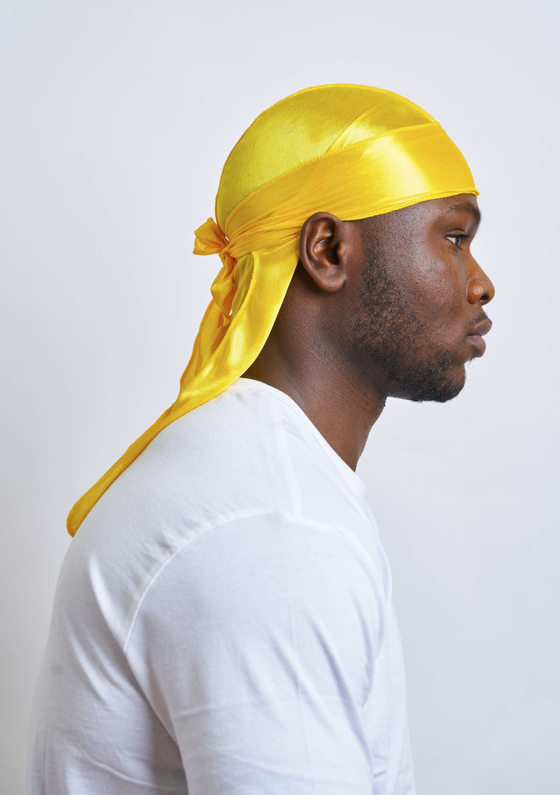 Yellow Silky Durag - Drippyy Durags