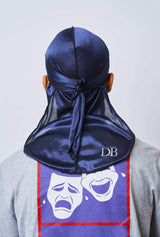 Navy SIlk Durag - Darko Beauty
