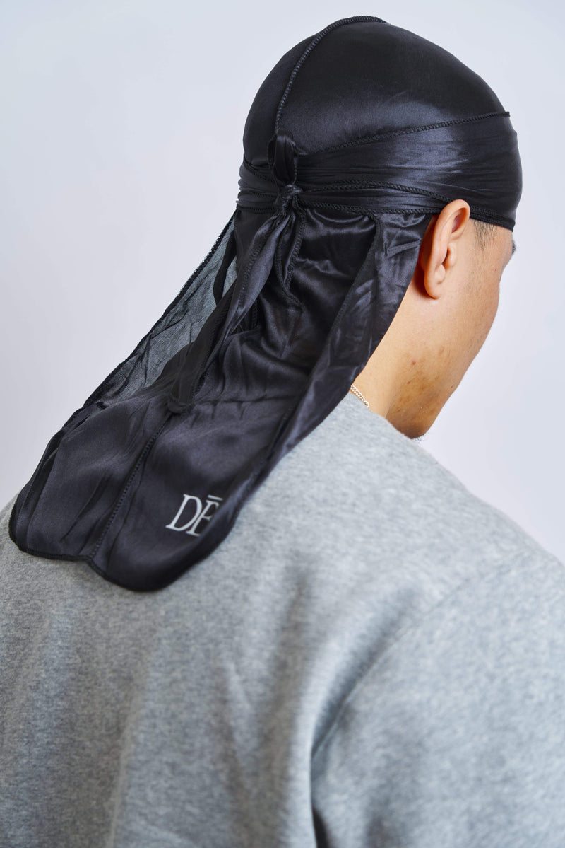 Black Silk Durag - Darko Beauty