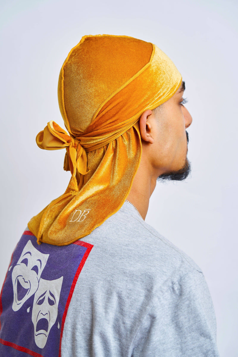 Gold Velvet Durag - Darko Beauty