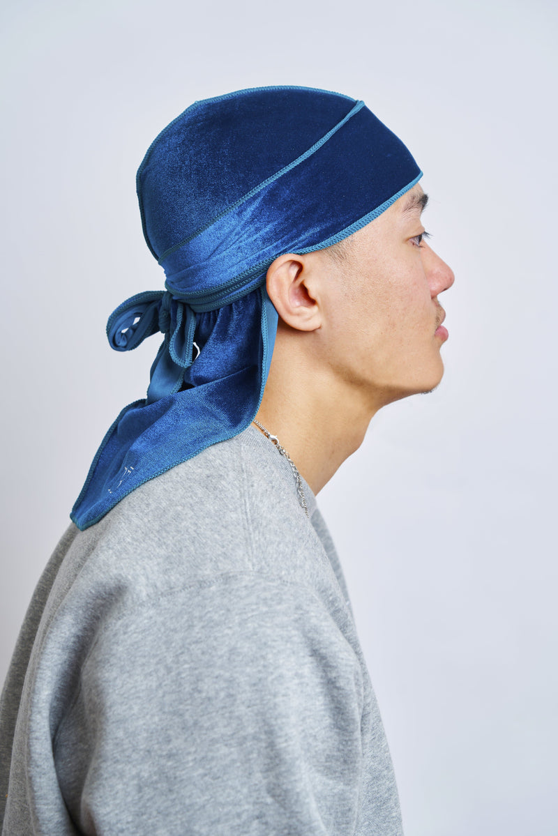 Teal Velvet Durag - Darko Beauty