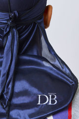 Navy SIlk Durag - Darko Beauty