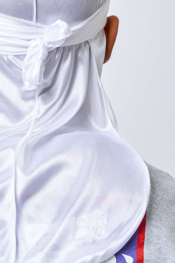 White Silk Durag - Darko Beauty