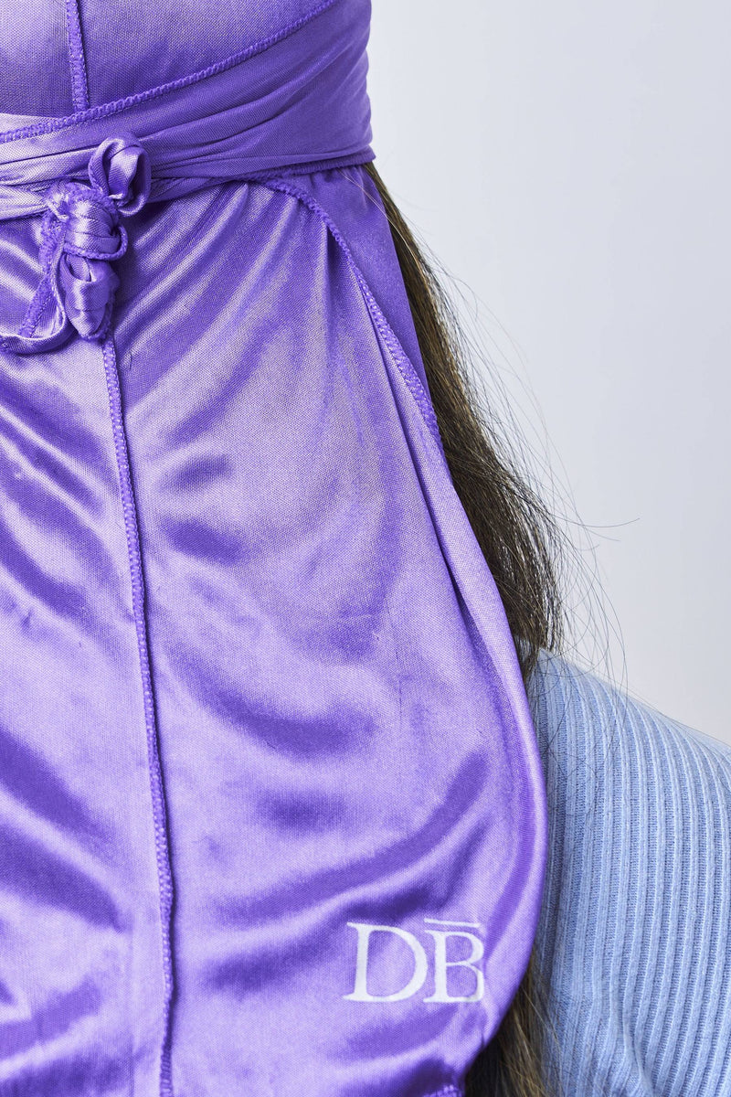 Purple Silk Durag - Darko Beauty