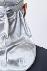 Silver Silk Durag - Darko Beauty