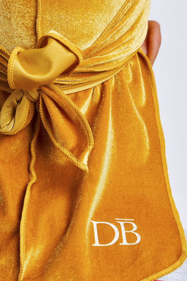 Gold Velvet Durag - Darko Beauty